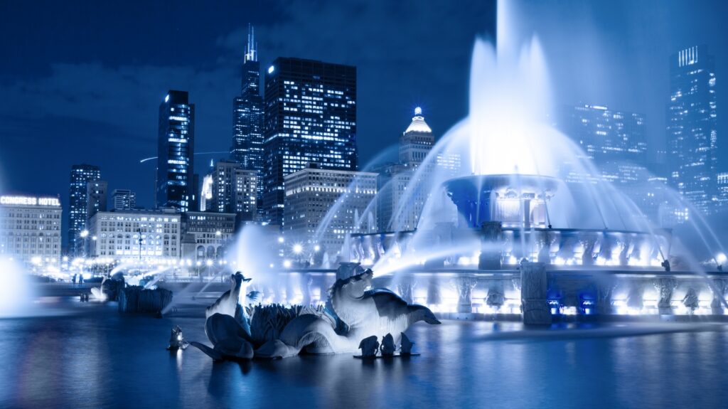 Buckingham fountain Grant Park